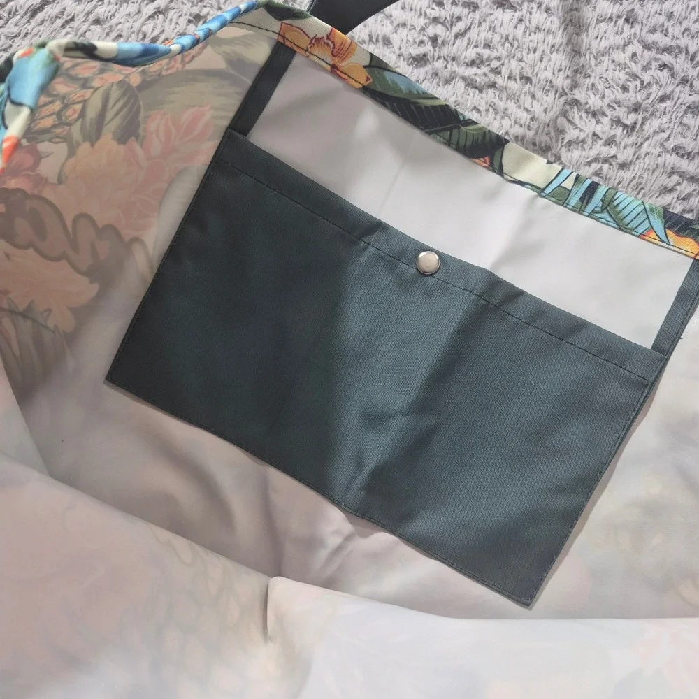 Tommy Bahama Pineapple Blooms Tote WH768490 Tropical Green Canvas Beach Bag NWT‎